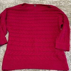 Women's Cable Knit Sweater - Fusia